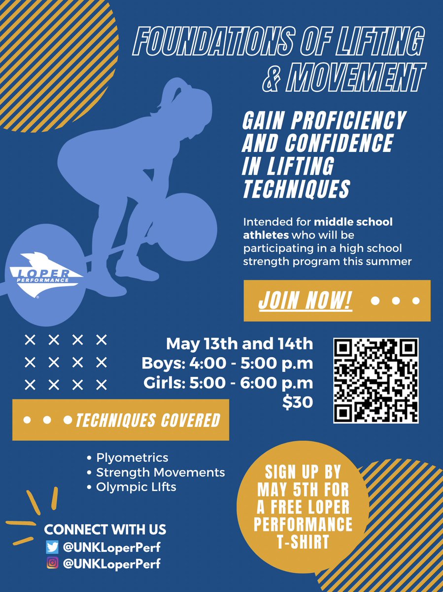 Sign-Up Today! ✍️
Our goal is to ensure your athlete is confident and ready for their high school weight room this summer or fall! 🏋️‍♀️