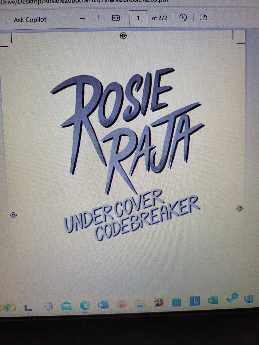 Just finished the final reading of #RosieRajaUndercoverCodebreaker and excited to discuss it shortly with @FleurHitchcock @scraphamster for our virtual event @GwylCrimeFest Join us 6.30 tonight 👇