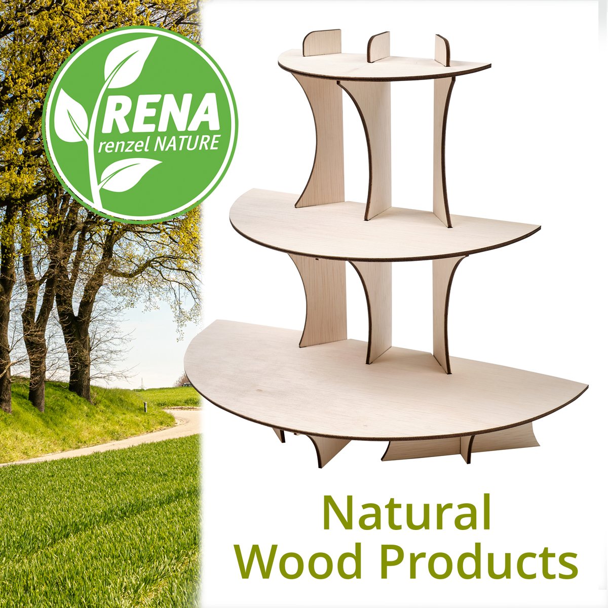 Eco-friendly. Modern. Natural. Check out our RENA line of wooden products, including sign holders, pegboards, and display shelves. renzelusa.com/wooden-display…