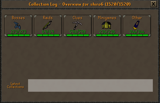 JagexHusky's tweet image. Day 1 Game Jam progress

Gonna post daily updates so I can continue to get feedback on what I'm working on! 

First 3 images are mine, 4th image is what I'm working towards. This would be an optional collection log summary you can choose to open, it won't affect the current flow