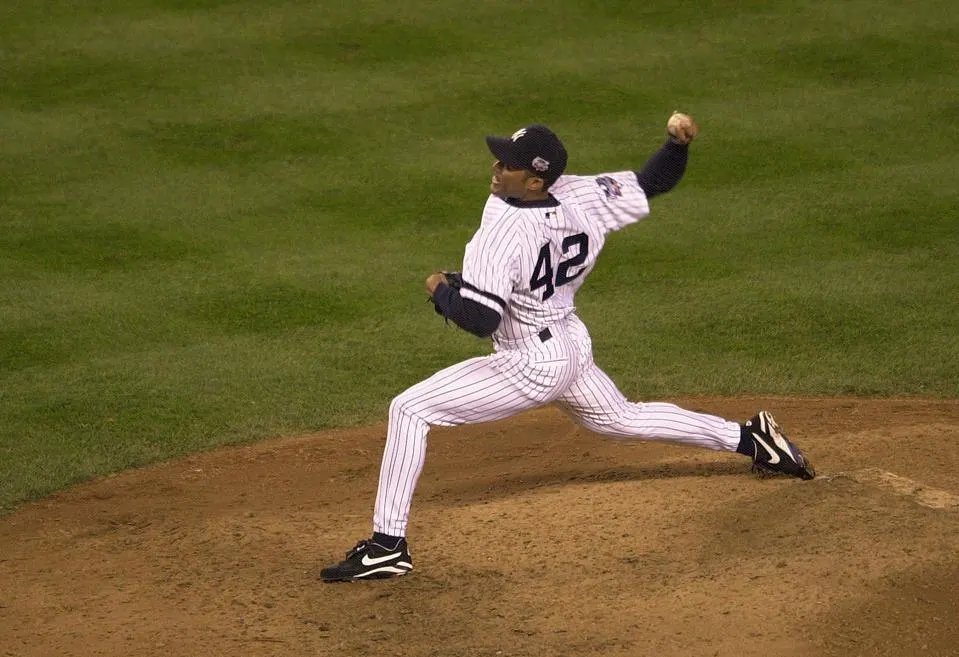Mariano Rivera pitched 141 innings in the postseason. In these 141 innings, he holds a 0.70 ERA.  

To take it further, more men have walked on the moon than have scored on Rivera in the playoffs.