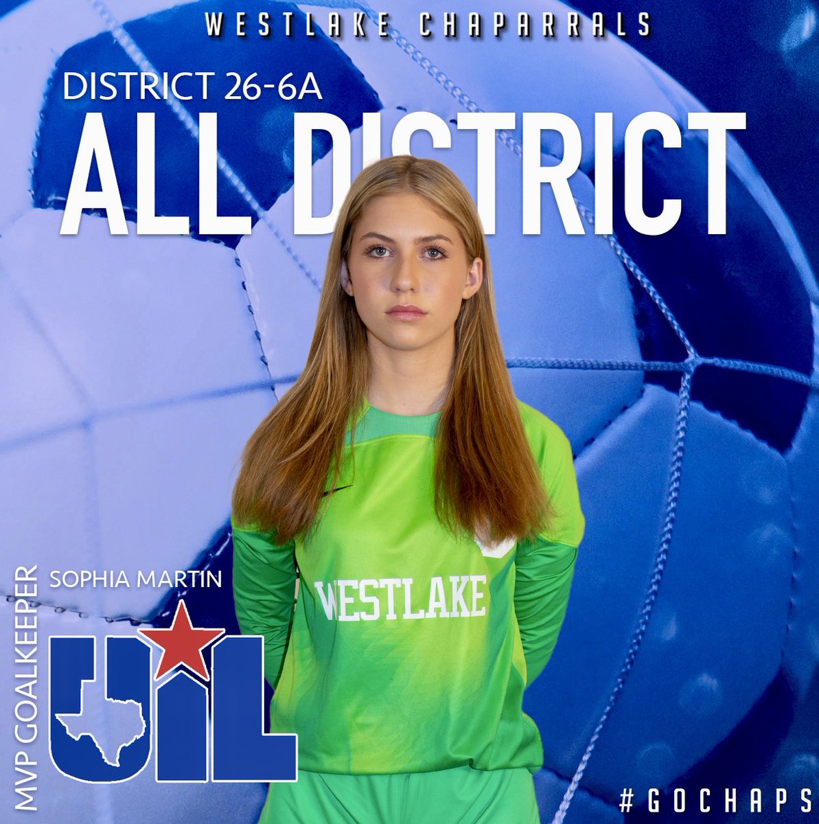 We head back to the pitch to offer our congratulations to Sophia Martin on her selection as District 26-6A’s Most Valuable Goalkeeper. Martin had a hand in 11 shutout wins in a historic season for women’s soccer. #GoChaps On The Sidelines Sports Story⬇️ onthesidelinessports.com/2024/04/19/ris…