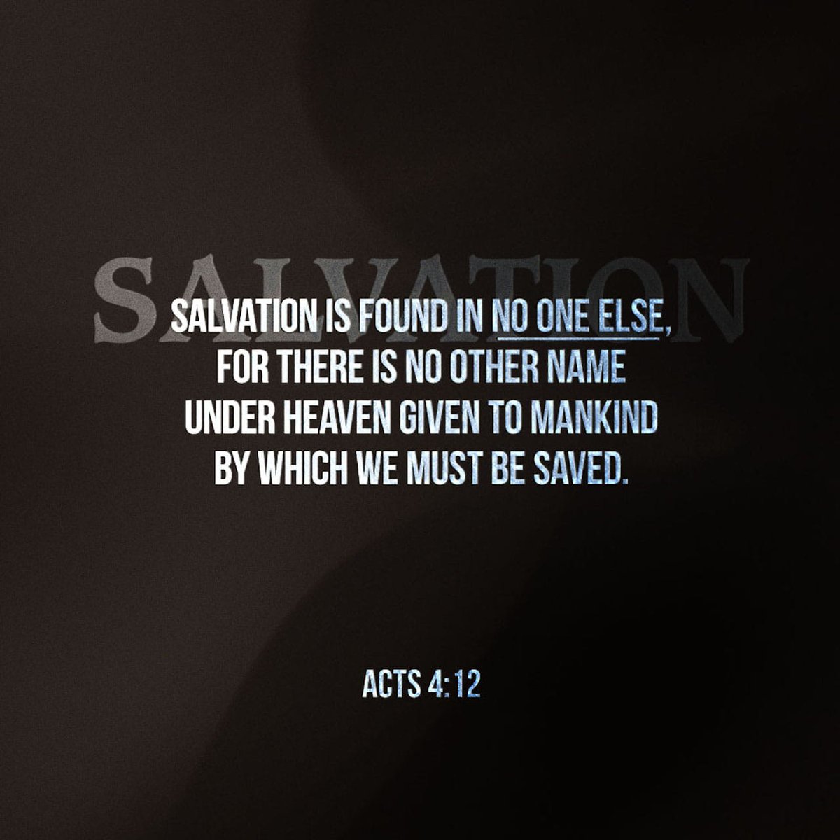 #Salvation #OnlyOne #SpreadTheWord #Educate