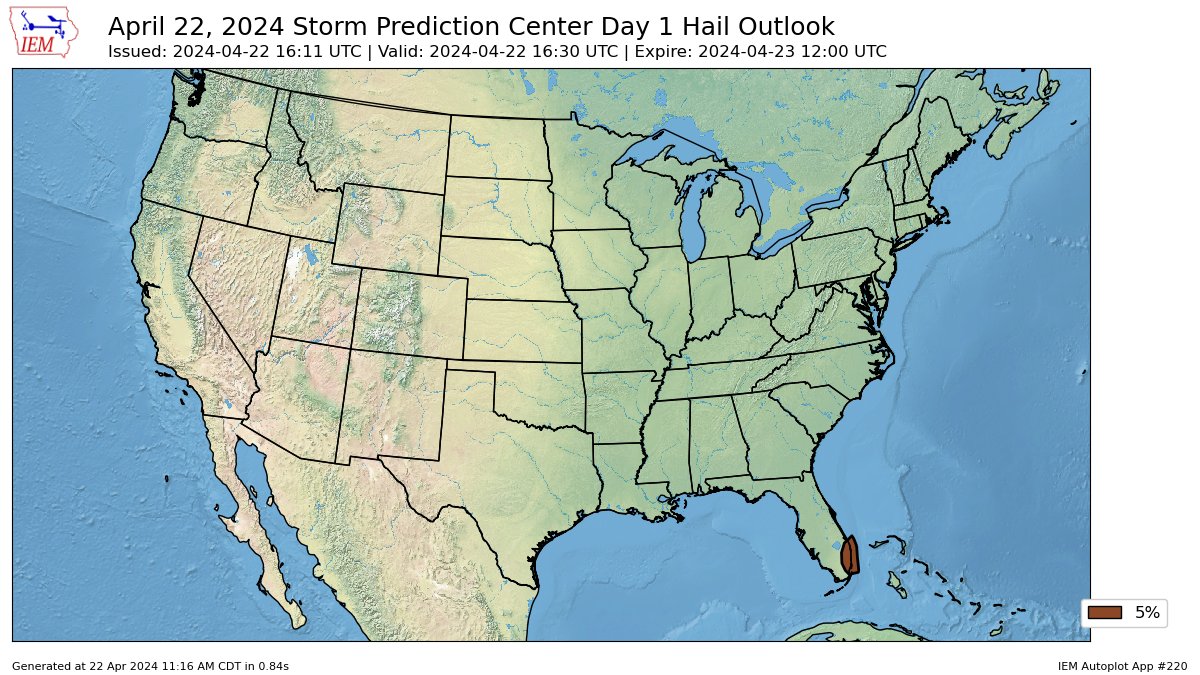 D1
#MarginalRisk in SE #Florida esp #Miami,#Hialeah,#FortLauderdale,#HollywoodFL,#PembrokePines,#MiamiGardens,#WestPalmBeach,#MiamiBeach,#BocaRaton,#CoralSprings,#PlantationFL,#PortStLucie,#PompanoBeach,#DavieFL
5%#Hail/#wind/<2%#Tornado risk
#Wxtwitter #SPC #SevereWX #Wxx #FLwx