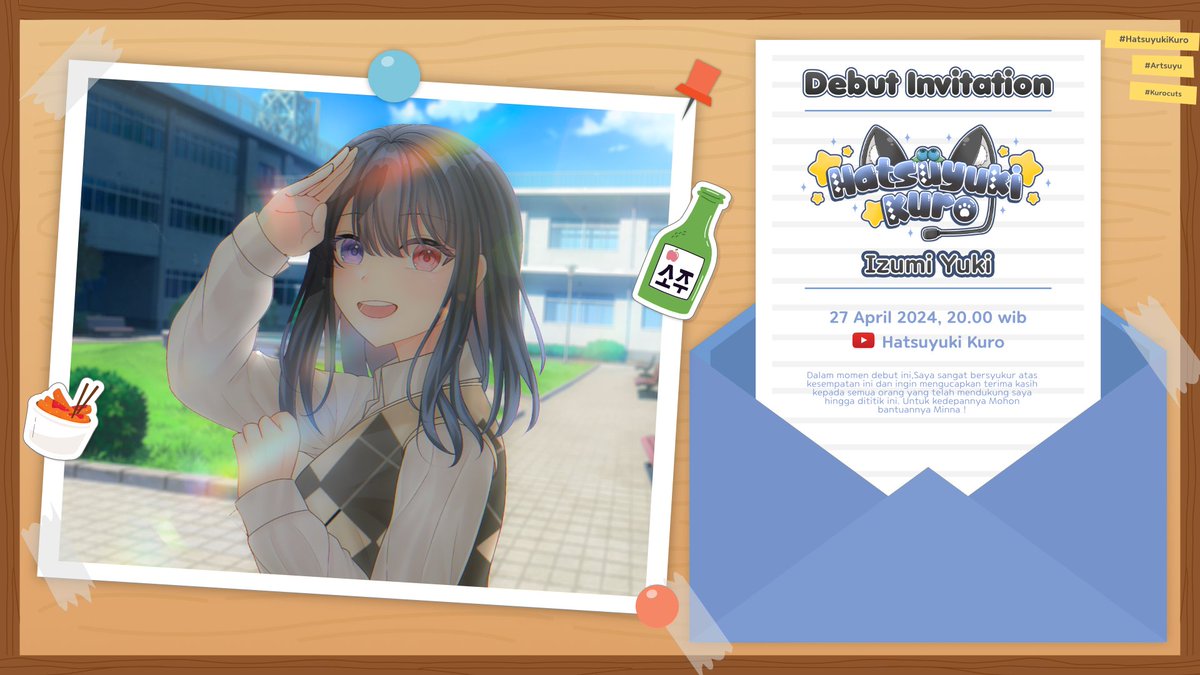 Ada yang mau debut nih di tanggal 27
Ramaikan teman teman debutnya <a href="/HatsuyukiKuro/">Hatsuyuki kuro 🐥waketos cadel</a> 

Link tkp : youtube.com/live/W1nHEUjrD…
