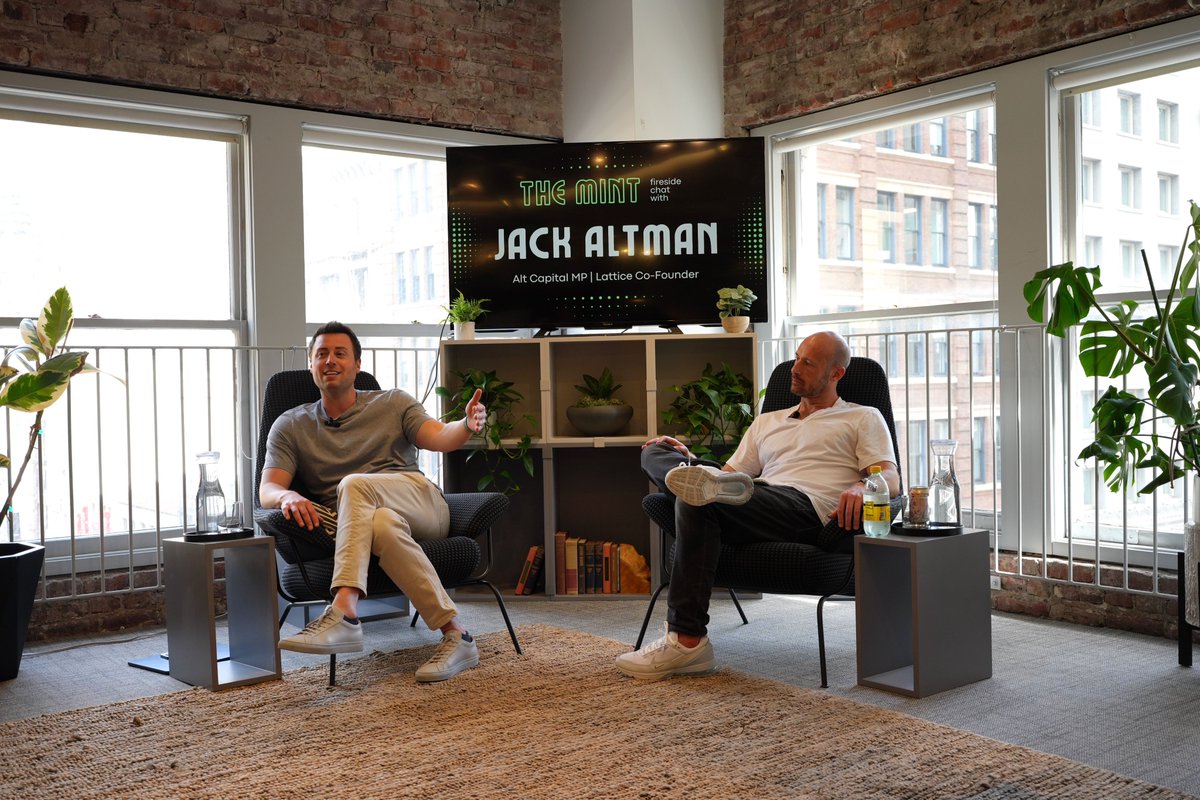 We loved having @jaltma, Founder + Chairman of @LatticeHQ, as our special guest at @TheMint_vc a few weeks ago! It was a great conversation reflecting on the journey of building Lattice. Here are some of the insights + learnings: