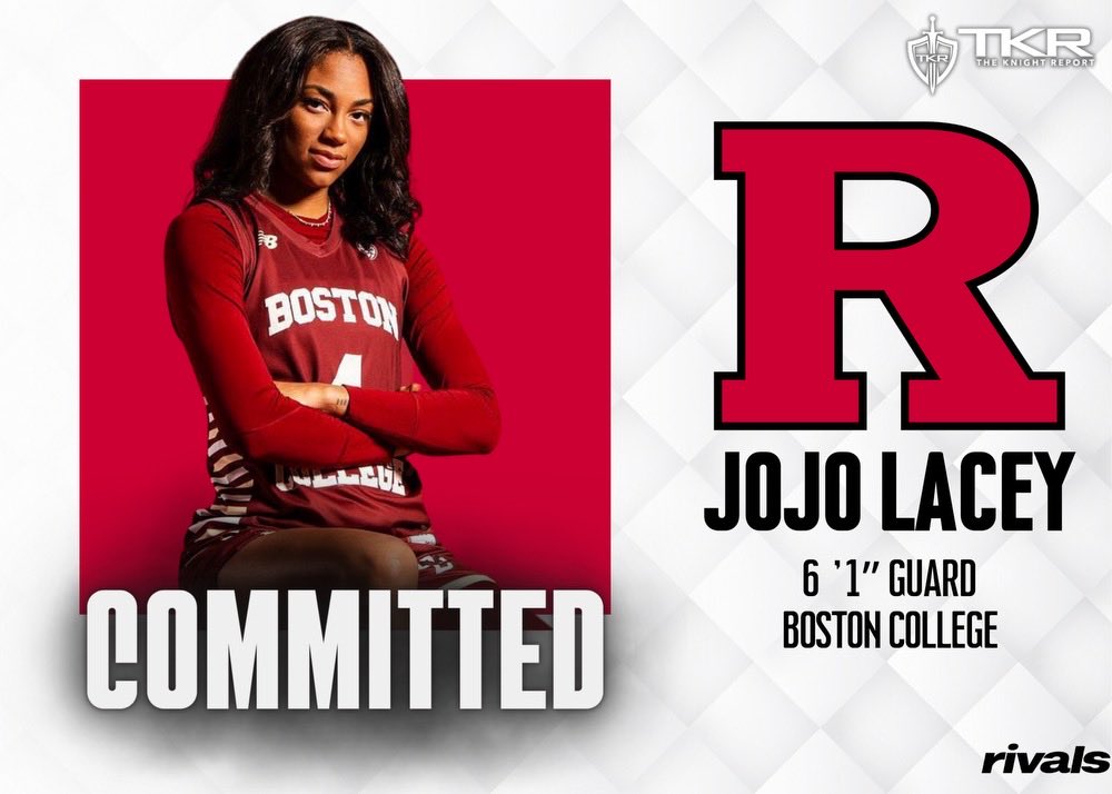 ⚔️COMMIT ALERT⚔️ #Rutgers Women’s Basketball lands a commitment from #BostonCollege grad transfer guard and former Top-50 recruit JoJo Lacey (@jojolacey4). @aleccr12 has more —> tinyurl.com/3vfdch2u