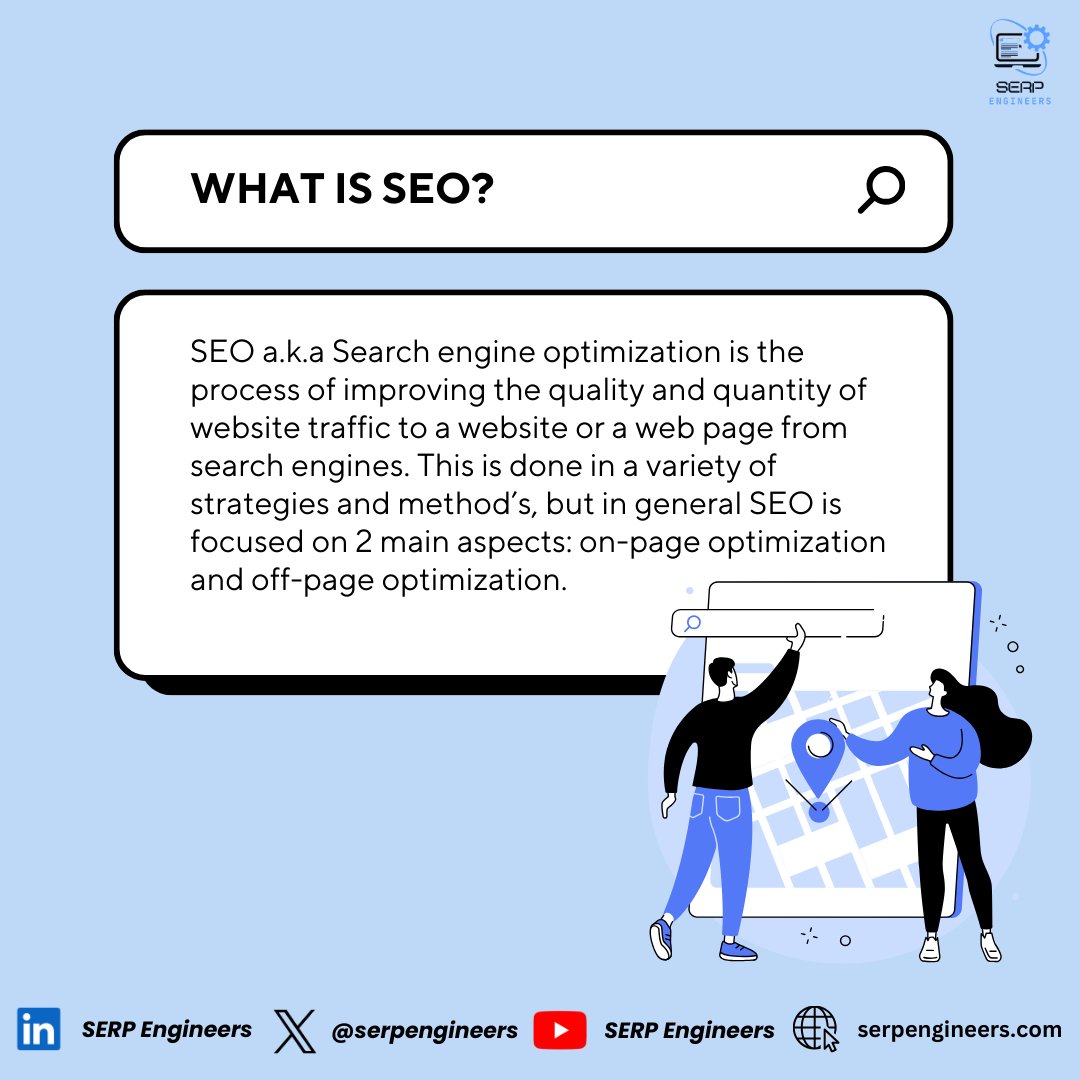 SEO = boring but effective

Here are some facts to back it up:

1. 92.96% of global traffic comes from Google
2. SEO leads have a 14.6% close rate

Consistent sales and lead growth is waiting for you on the other side --> serpengineers.com

#SEO #DigitalMarketing #marketing