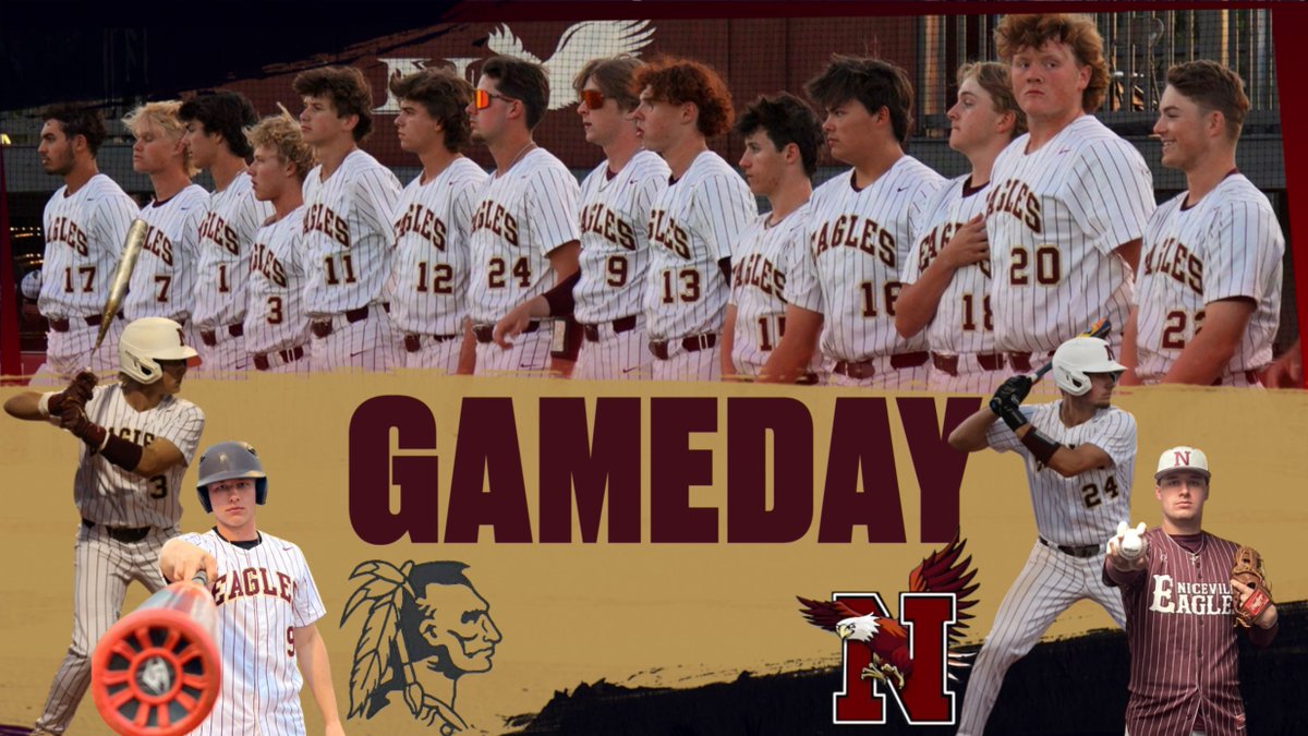 GAMEDAY!!!! SENIOR NIGHT Niceville Eagles take on Walton Braves tonight! We will celebrate our 2 Seniors Jeremiah Blair and Evan Root at 6:00. Varsity- 6:30 pm (First Pitch) #LeaveNoDoubt | #AllN | #PTC