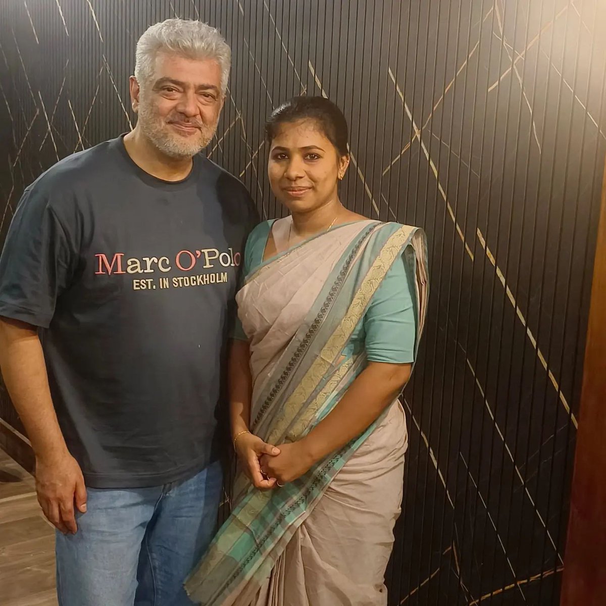 ajithFC's tweet photo. Ajith sir latest pic. 

Pic: Lekshmi | #AK #Ajith #Ajithkumar | #VidaaMuyarchi | #GoodBadUgly | https://t.co/uUjyadRBRt