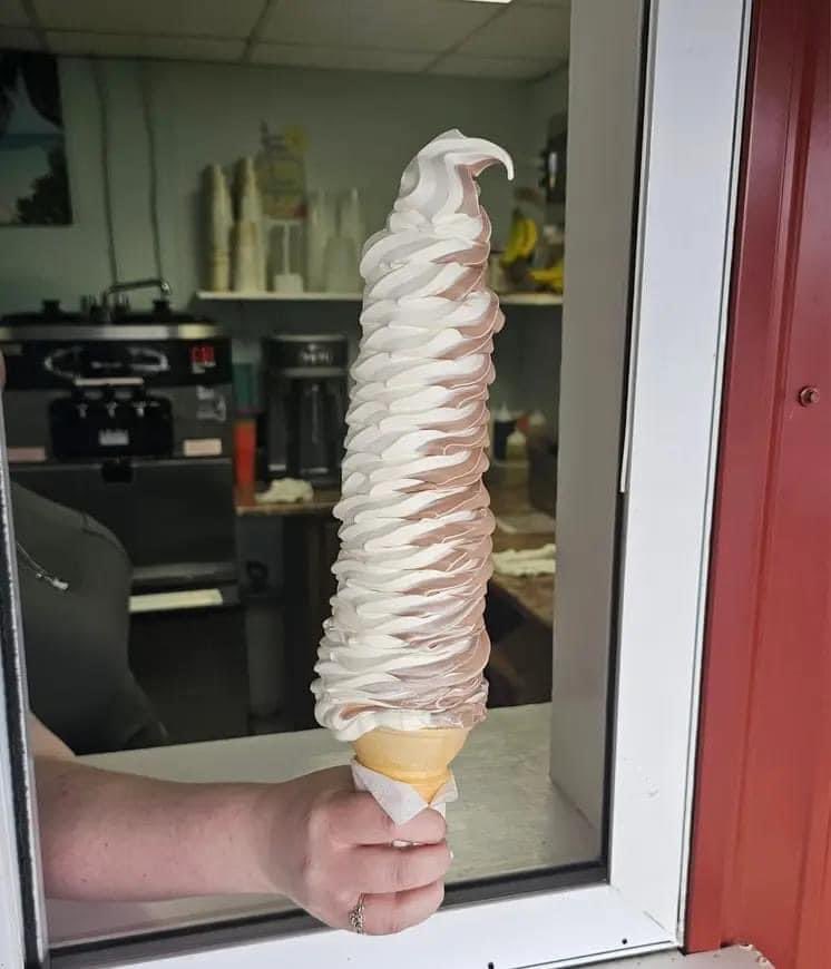 I’m down in Texas and just ordered a small ice cream cone. Is it just me or is everything bigger in Texas?