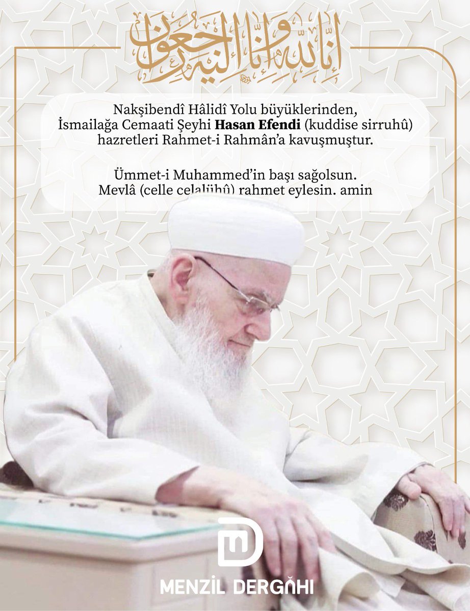 MenzilDergahi's tweet photo. Allah cc. rahmet eylesin,şefaatlarına mazhar eylesin. Amin. https://t.co/CaL5AhfGkK