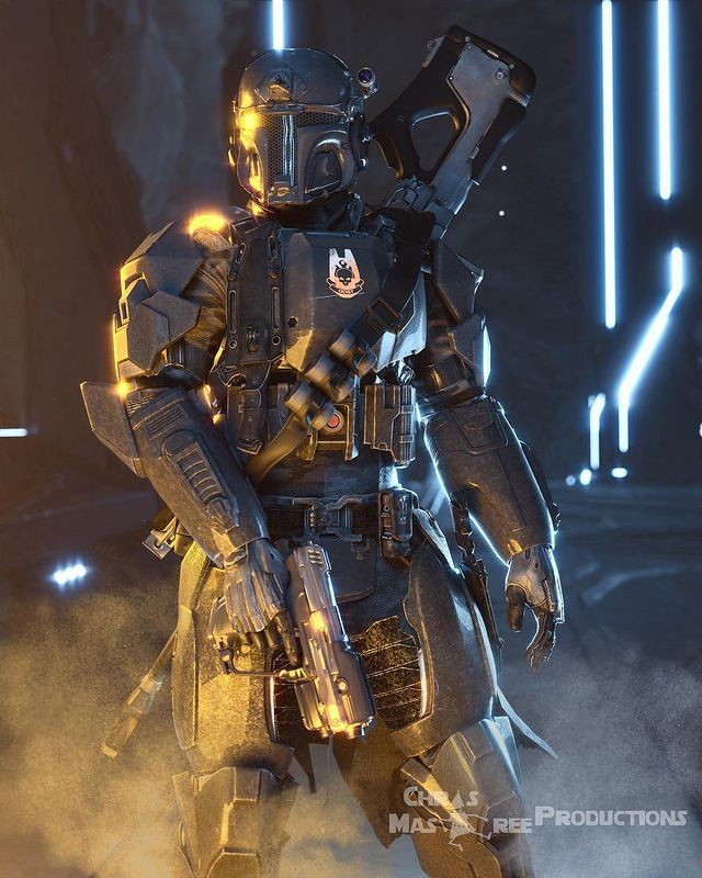 night_withe's tweet photo. Estos días he estado viendo The Mandalorian y me pregunté, como se veía una armadura mandaloriana en Halo y me enamore del diseño, sin duda alguna sería una increíble colaboración, seria increíble si fuera posible, pero bueno el arte no es mío, sin más adiós 
#Halo #StarWars https://t.co/wje5DKsu8W