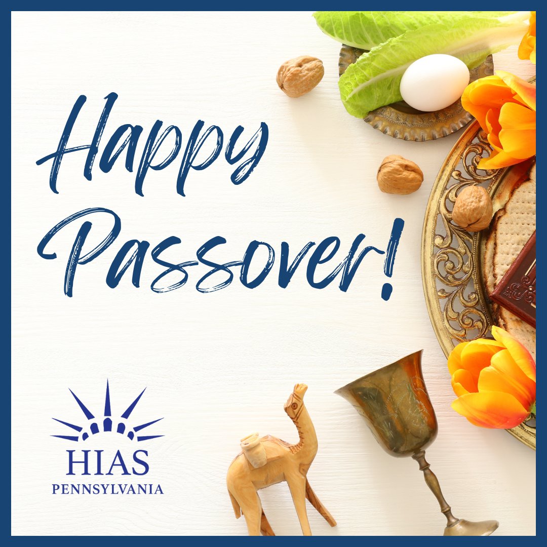 As Jews commemorate their ancestors' journey from slavery to freedom, help our clients make the journey from persecution to safety tinyurl.com/HIASPA-Passove… HIAS PA Holiday Office Schedule in observance of #Passover: Closing at 1PM: 4/22 Closed all day: 4/23, 4/24, 4/29, 4/30