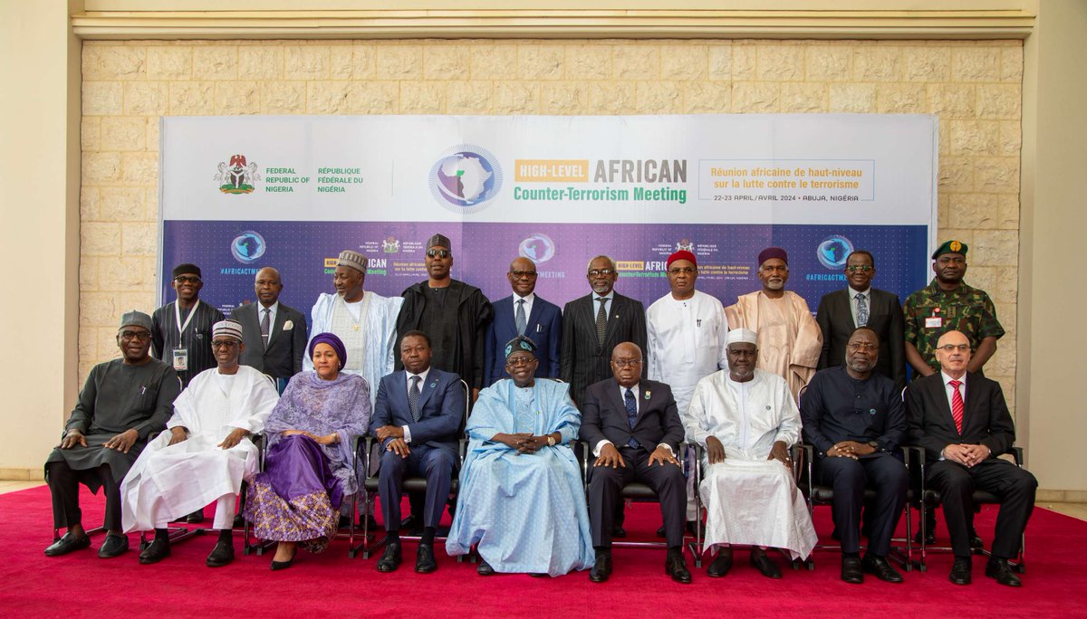 Remarks of Chairperson of The African Union Commission H.E @AUC_MoussaFaki at the Opening Ceremony of the High-Level African Counter-Terrorism Meeting in Abuja : ow.ly/Xqcm50RlnLq