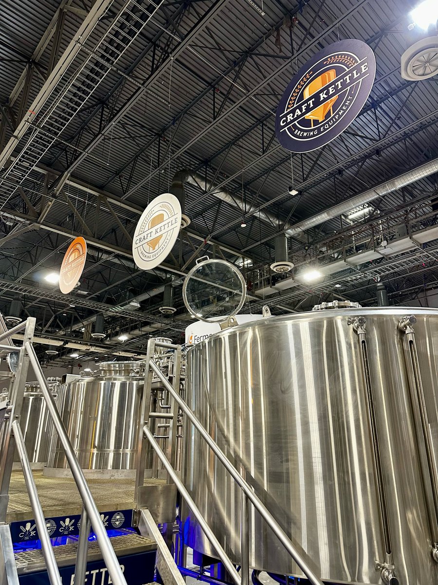 craftkettle's tweet photo. 🌟🍻 Looking for a brewhouse to make your mark? The manways on this 30 bbl 3-vessel brewhouse are waiting for new logos! 🏠 Make us an offer today and own this masterpiece to bring your fresh ideas to life! 🍺 #CraftBrewing #BreweryForSale #NewBeginnings #CraftBeer #CraftBrewCon https://t.co/8R6fFnk4Sz