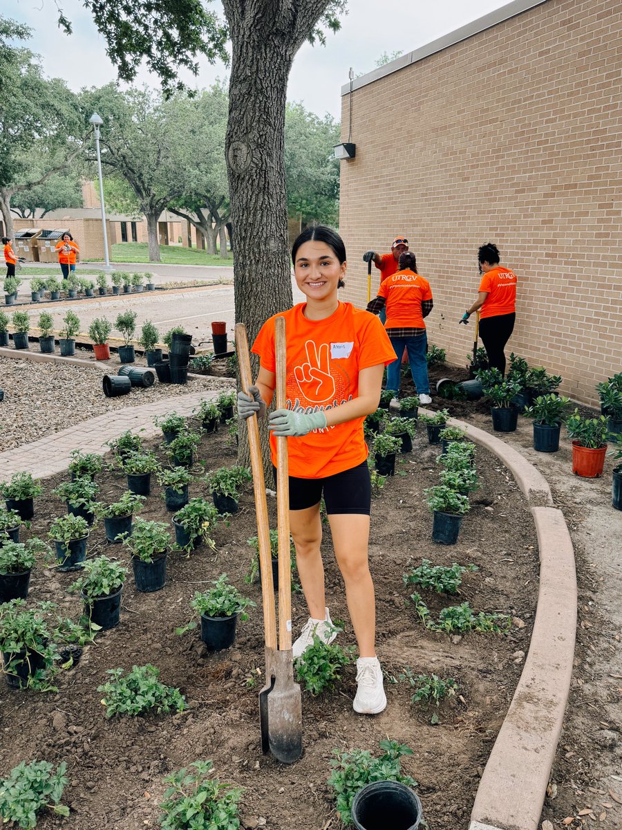PrePA_UTRGV's tweet photo. Pre-PA members at the Vaqueros Day of Service event this past Saturday! 🪴✨ https://t.co/O4pGWrkxfi