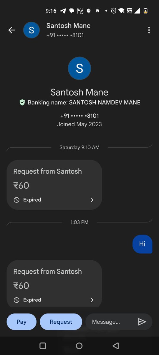 ronit242279's tweet photo. Hi @Olacabs @ola_supports, CRN8244942037 Driver name Santosh Mane has done fraud with us as He cancelled the ride and take extra amount from us and not received our call as he need to refund extra amount to us. https://t.co/Q4jLYpN3gR
