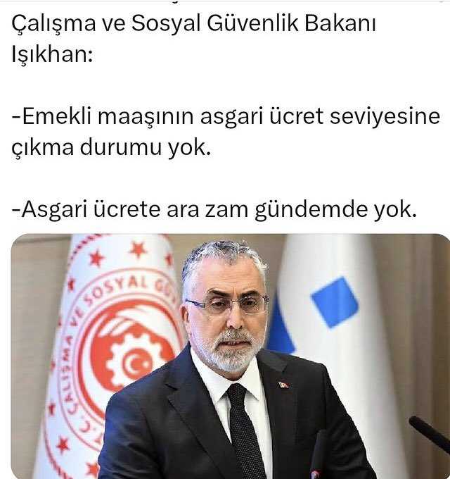 tetikci064's tweet photo. Emeklilerin refahı için nokta kadar çaba göstermeyen Çalışma Bakanı ;  maaş katsayılarını düşürmeseniz şuan emekliler asgari ücretin 1,5 katı maaş alacaktı. Nerede bizim gerçek maaşlar ? @isikhanvedat #emeklinetrteistifa https://t.co/kdBB1NHHZ9