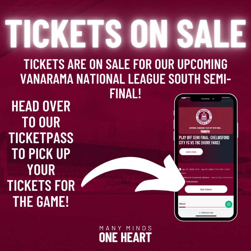 OfficialClarets's tweet photo. 𝗦𝗘𝗠𝗜 𝗙𝗜𝗡𝗔𝗟 𝗧𝗜𝗖𝗞𝗘𝗧𝗦 🎟️

Tickets are on sale to purchase for Saturday's Semi-Final! 🤩

Head to our ticketpass below! 👇

#ClaretsTogether