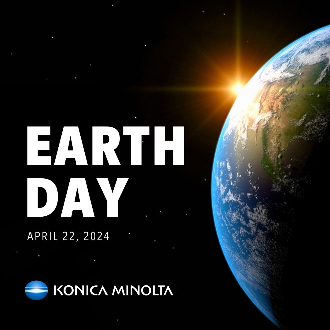 Celebrate Earth Day with us as we embark on a journey toward a sustainable future! 🌎 💚 At Konica Minolta, we're dedicated to our Eco Vision 2050, aiming for zero reliance on Earth's natural resources by 2050. ♻️ 🌱 ow.ly/HpKT50RlnPI #EarthDay #EcoVision2050 #CleanPlanet