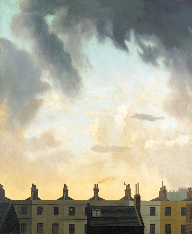 'Evening Sky over Church Street, Westminster' by Algernon Cecil Newton (1880–1968) (Private Collection)