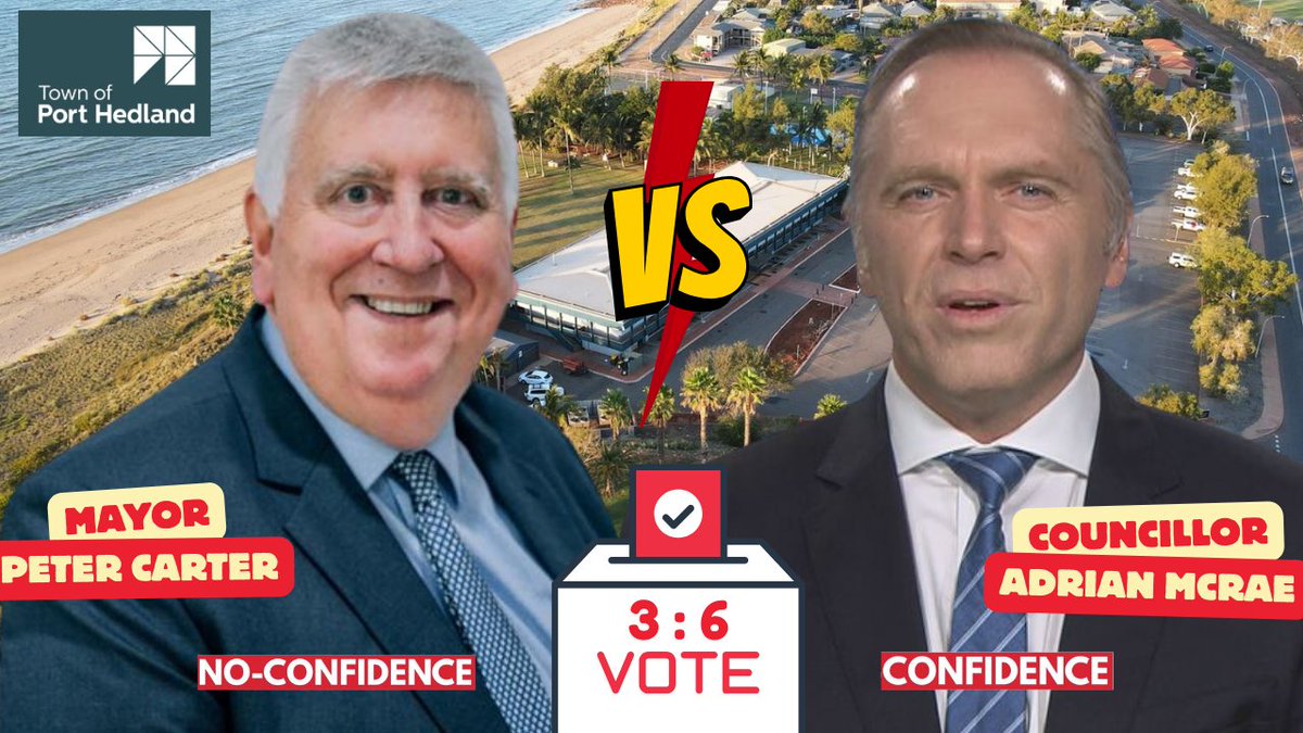 🚨🇦🇺Councillor Camilo Blanco plays UNO reverse card against Mayor Peter Carter resulting in an EPIC Port Hedland Council #NoConfidence vote against Adrian McRae FAIL.

📢Congratulations to Adrian McRae on this huge win to the people. The ABC News camera crew who were present in
