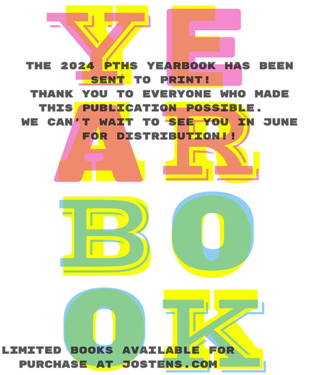 We’re going to print! Congratulations &amp; thanks to everyone involved in the 2024 PTHS Yearbook! See you in June for distribution! <a href="/pthsnation/">Pequannock Township High School</a> 💙💛📚