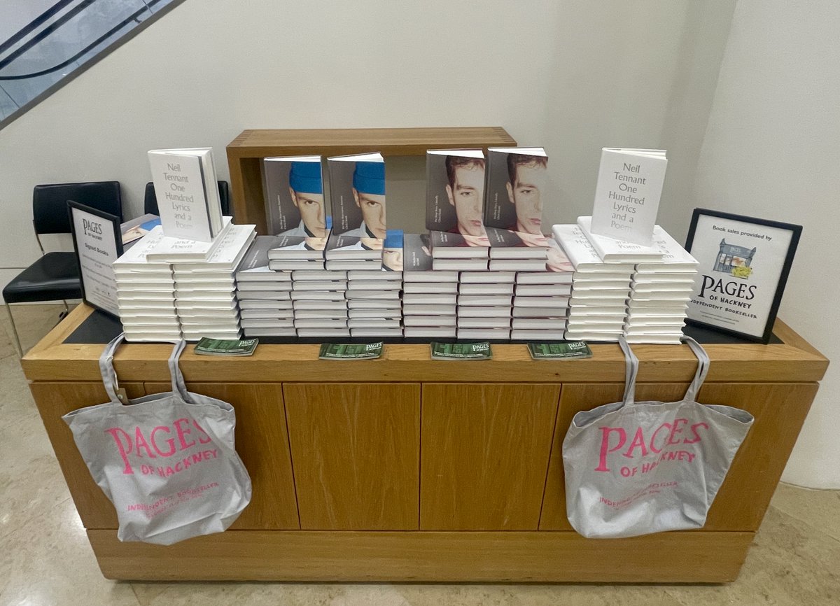 Pet Shop Boys (@petshopboys) on Twitter photo At the <a href="/guardianlive/">GuardianLive</a> In Conversation event tonight at <a href="/KingsPlace/">Kings Place</a>, there are a limited number of signed PSB books for sale. Thanks to <a href="/pagesofhackney/">Pages of Hackney</a>. At the <a href="/guardianlive/">GuardianLive</a> In Conversation event tonight at <a href="/KingsPlace/">Kings Place</a>, there are a limited number of signed PSB books for sale. Thanks to <a href="/pagesofhackney/">Pages of Hackney</a>.