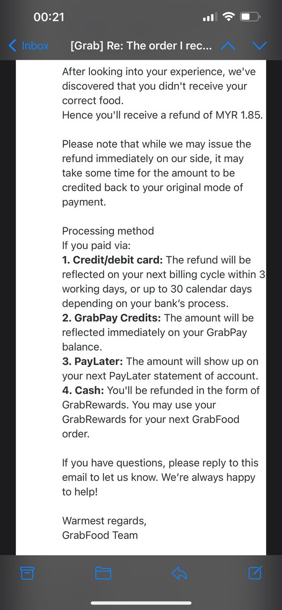 buxie_'s tweet photo. @GrabMY Give me my money back!!!! 7 items not received and you refund me RM1.85 only???? Spend RM100+++ and you refund that small amount??!! https://t.co/OqU2RSZti8