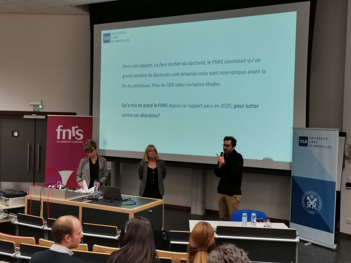 👥 Dernière étape des #FNRSdays : l'@ULBruxelles. Encore un grand succès pour cet événement de rencontre entre les chercheuses et chercheurs et l'administration du @frsFNRS.