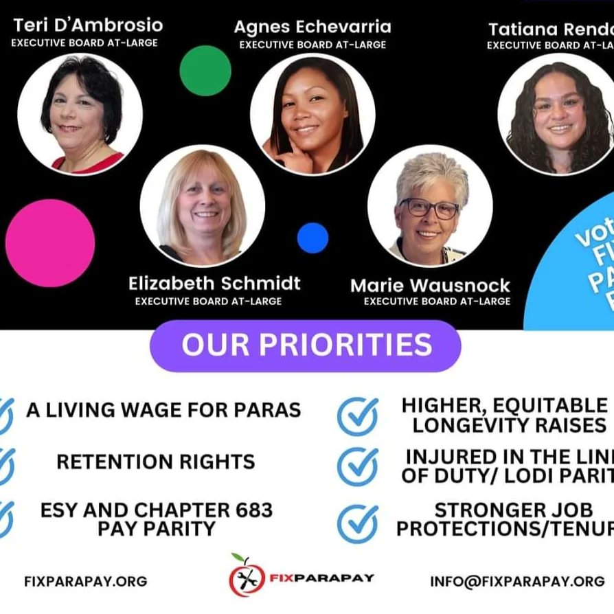 Paraprofessionals deserve a living wage! Spread the word at your school. Ballots go out May 9. It's time for change!! Check out fixparapay.org for more info