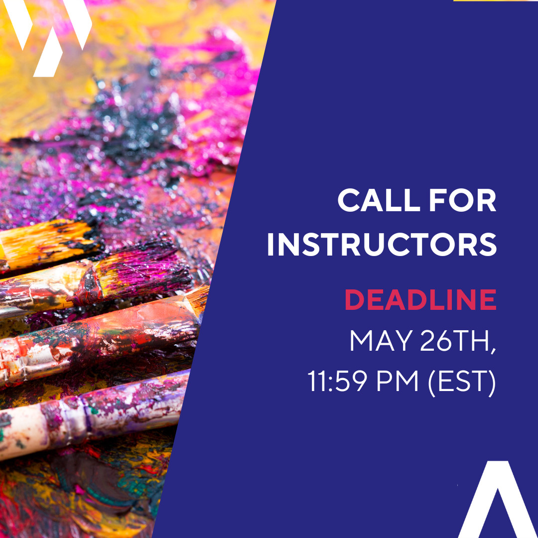 Workman Arts invites instructors to propose accessible and inclusive online and in person courses for our Fall 2023 and Winter/Spring 2024 training programs! Deadline to Submit: May 26th, 11:59 PM EDT #WorkmanArts #WAEducation #EducationCourses #CallforProposals