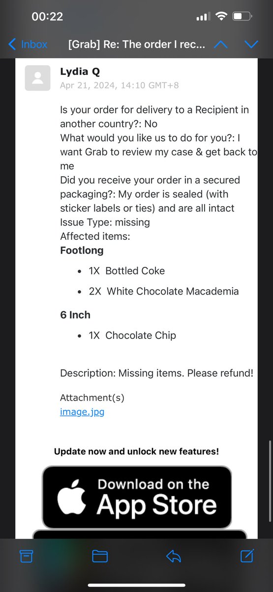 buxie_'s tweet photo. @GrabMY Give me my money back!!!! 7 items not received and you refund me RM1.85 only???? Spend RM100+++ and you refund that small amount??!! https://t.co/zPor4B3NZT