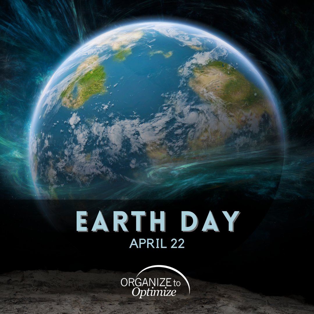 Happy Earth Day! Let's always remember that while we need our planet, it doesn't need us. Let's cherish and protect it, and never take it for granted. 
.
.
.
.
#OrganizetoOptimize #HomeOrganizing #SueIve #HomeOrganization #OfficeOrganization