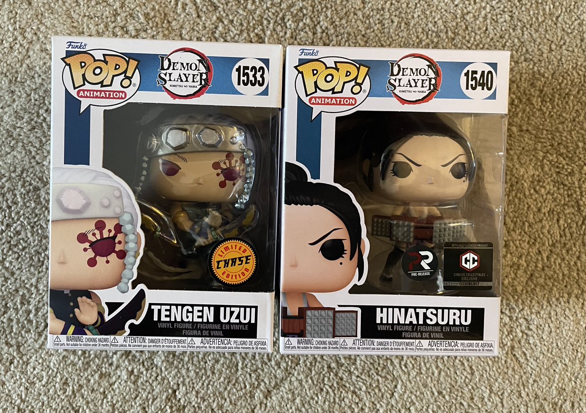 I got the Tengen Chase Funko Pop over the weekend but wanted to wait for the Hinatsuru Funko Pop to arrive as well before posting. It arrived today, and am the proud owner of these two Funko Pops!! @RayChase @anairis_q