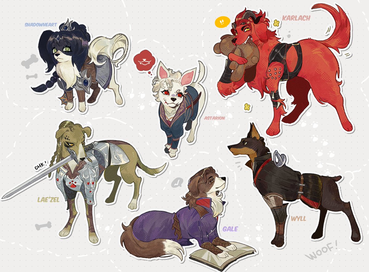biantaishi1's tweet photo. #BG3 #BG3fanart 🥺🫳🐶 https://t.co/wxLDmlByFH