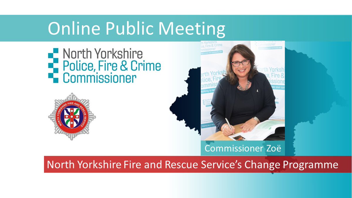 “Your Fire Service, Your Say” – @PFCCZoeMetcalfe to host online meeting driven by interest from the public. This meeting will focus on @NorthYorksFireand their Change Programme: bit.ly/OPMApril2024