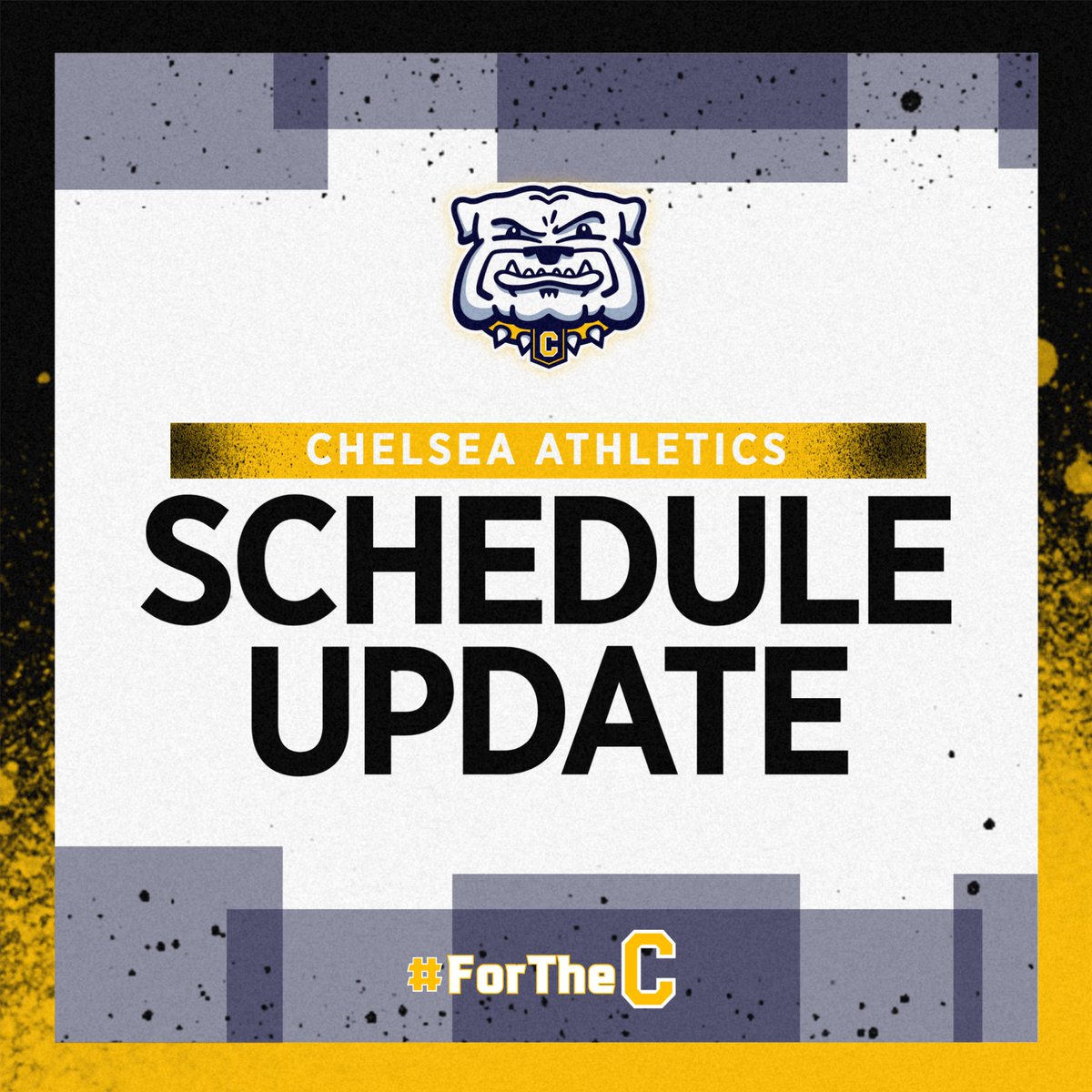 Schedule Update 2 for Monday, April 22nd: V Baseball at Ypsilanti is PPD and the teams will now play a DH on Wednesday at 4:00 PM at Chelsea. Wednesday's single game originally scheduled at Chelsea will be made up on a date/location TBD.