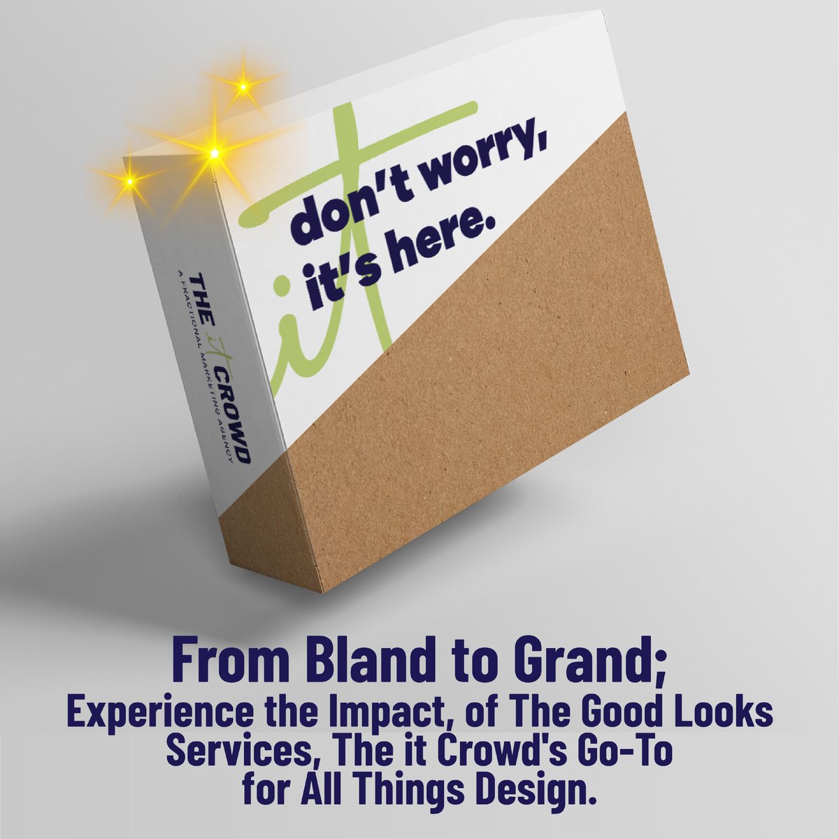 Transform your vision into reality with our design services. #GoodLooks, a service of The it Crowd, focuses on stepping up your brand through innovation, customization, and refinement. Stand out in a crowded marketplace. Discover how: theitcrowd.com #BrandingExcellence