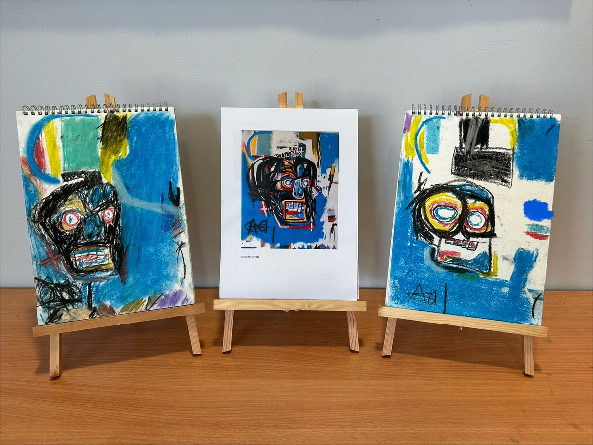 FarndonFieldsSc's tweet image. Our young artists in Year 6 students showcased their wonderful artwork inspired by Jean-Michel Basquiat! #Inspire #ArtisticInspiration @DiscoveryTrust #LimitlessLearning