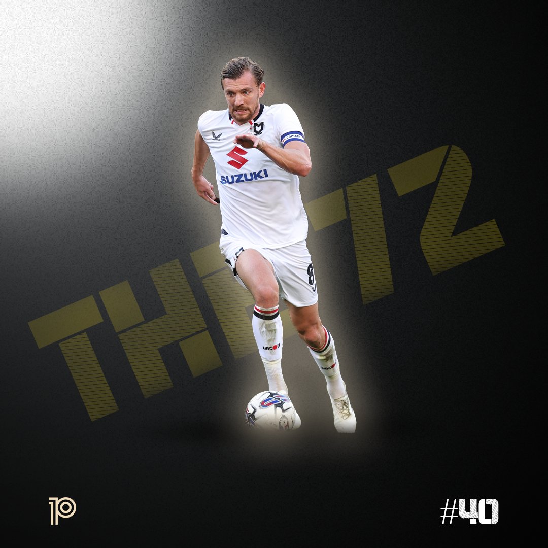 4⃣0⃣/7⃣2⃣ ⚪ They say you should never go back but the next #Playmaker72 entrant is playing his best football since returning to @MKDonsFC. 👊 Driving his team forward, @agilbey8. playmakerstats.com/news/playmaker… #MKDons