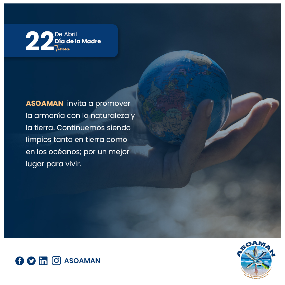 ASOAMAN1's tweet photo. 22 de Abril | Día de la Madre Tierra

Reparar las relaciones con la Madre Tierra es el mayor de los retos de la humanidad. Debemos actuar, y rápido, para crear un futuro mejor para todos. Por un mejor lugar para vivir, por océanos y aceras limpias, por ti, por mi, por todos.🌏 https://t.co/3tGUZy1uMF