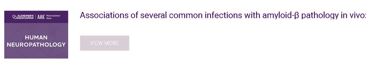 If you're joining AAIC Neuroscience Next 2024 #AAICNeuro 🧠 online and interested in infections and neurodegeneration, check out my poster on the 'Associations of several common infections with amyloid-β pathology in vivo', it's under the human neuropathoogy section!