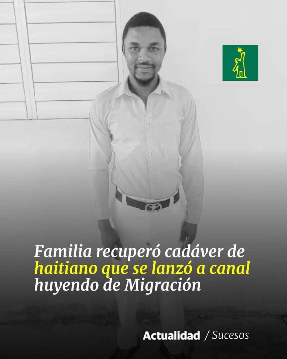 🧵1-Fue recuperado el cadáver de un ciudadano haitiano que estaba desaparecido tras arrojarse a un canal de riego en Navarrete, provincia Santiago, alegadamente para evitar ser detenido por @MigracionRDo