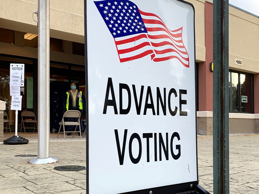 Exercise your right to vote! ✅ Advance Voting begins April 29 for the May 21 General Primary/Nonpartisan Election. During Advanced Voting, you can vote at any advanced polling location. Sample ballot: bit.ly/3VZDvPt. Personalized precinct info: bit.ly/3MuwIoV