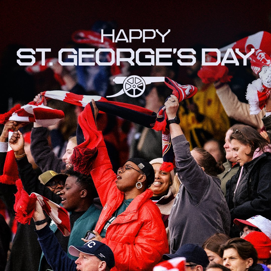 Happy St. George's Day to all Gooners celebrating ❤️