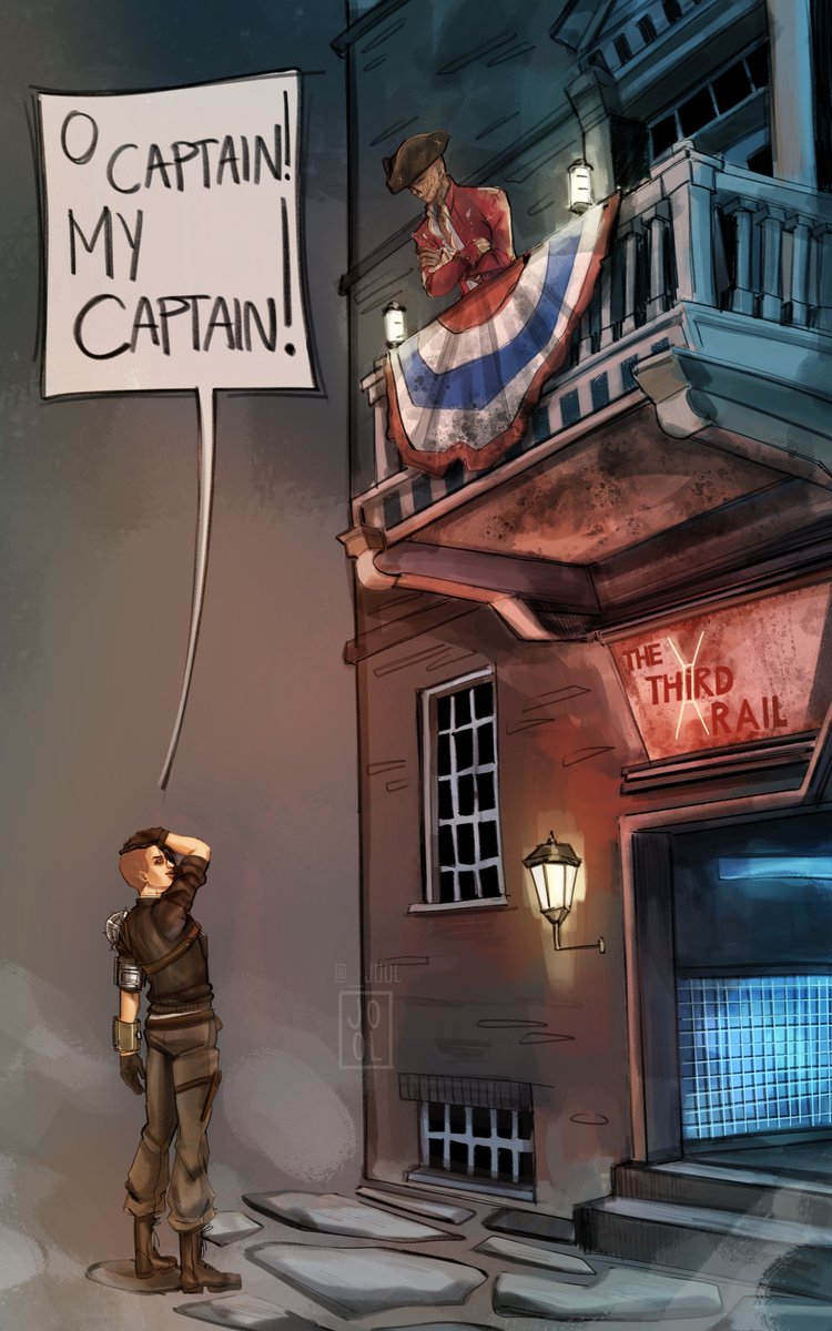 __J00L's tweet photo. O CAPTAIN! MY CAPTAIN! john hancock mayor of goodneighbor the man you are!!
#fallout4 #johnhancock #fallout4fanart #falloutoc https://t.co/v1Na2Q2Fyy