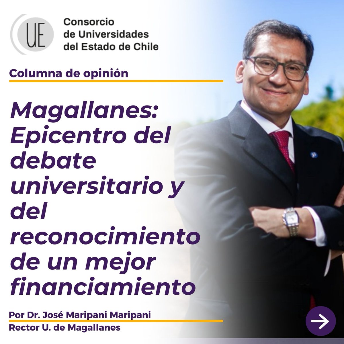 🎓 El Dr. José Maripani, rector de la <a href="/udemagallanes/">Universidad de Magallanes</a>, destaca en su columna la urgencia de financiamiento adecuado para universidades en regiones extremas, promoviendo un debate sobre la equidad y la sostenibilidad en el apoyo estatal.

Lee la nota ➡️ buff.ly/3QdtLgW