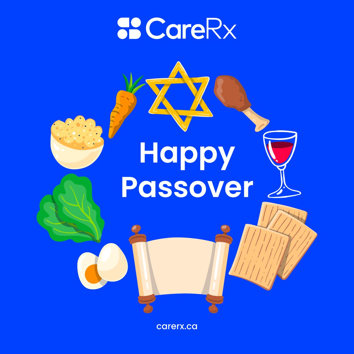 CareRx wishes Happy Passover to those celebrating. May this Passover bring peace, prosperity, and joy to you and your family. #HappyPassover #CareRx